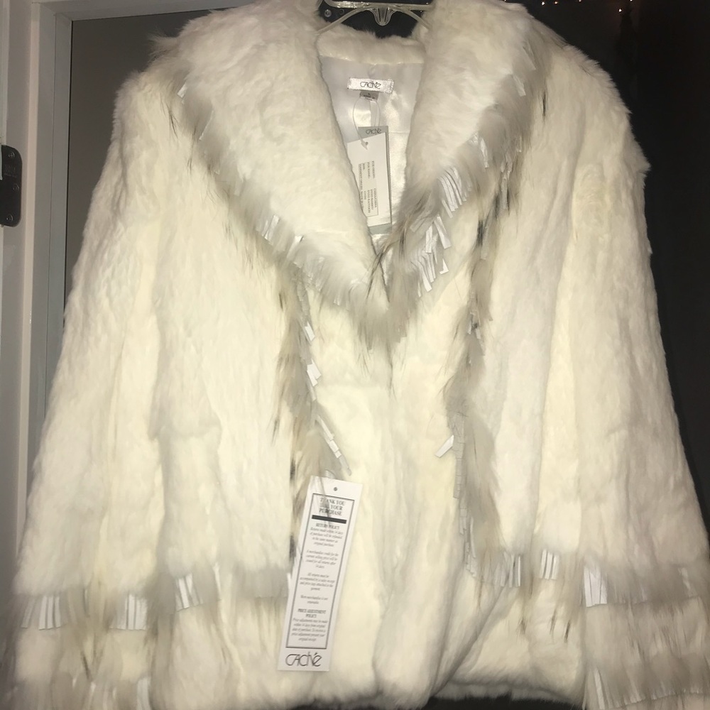 Cache’ Fur Coat Beautiful Stunning